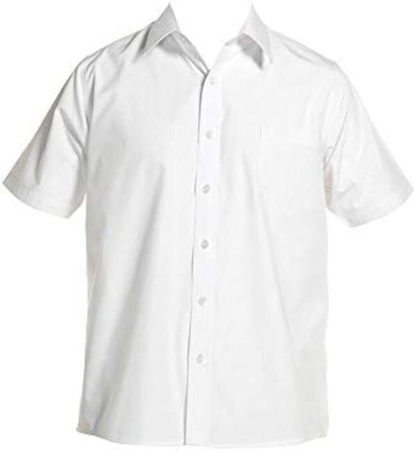 Bharatiya Boys School Uniform White half Shirt